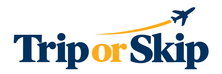 Trip or skip logo on the website